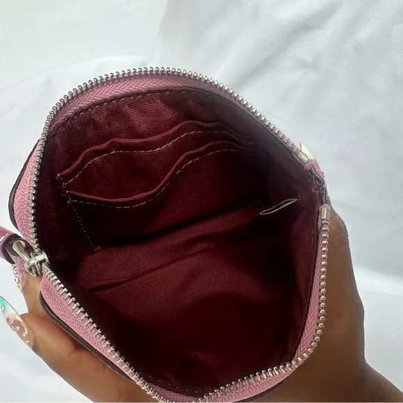 Coach Shimmering Pink Wristlet - Picture 6 of 10
